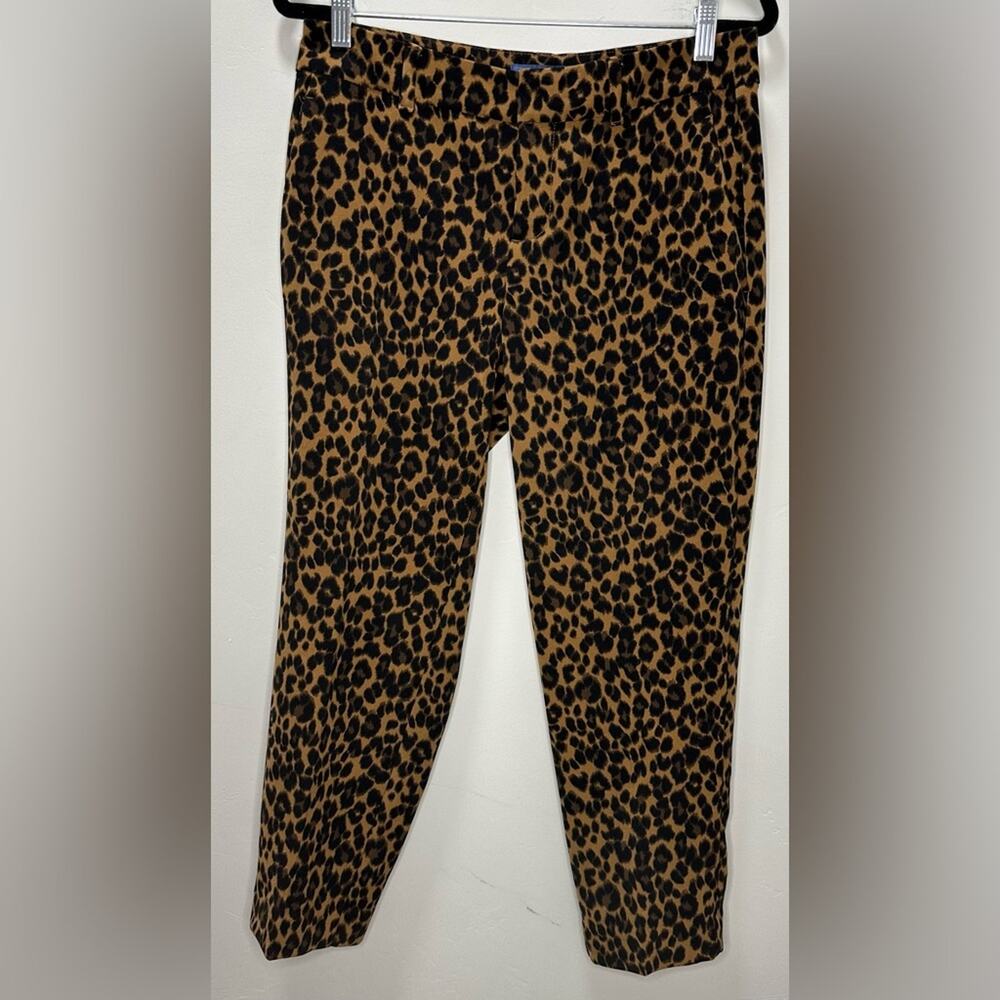 Old Navy Women’s Harper Mid-Rise Leopard Print Ankle Pants size 6 Regular
